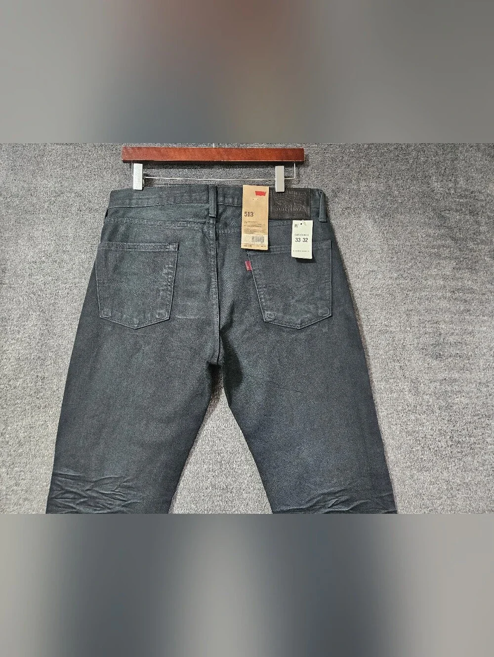 NWT Levi's 513 Slim Straight Leg Fit 100% Cotton Size 33W × 32